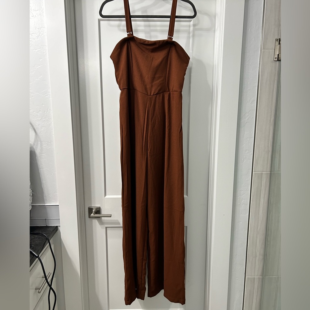 New Wild Fable Rust Jumpsuit with Removable Straps pants overall romper boho M